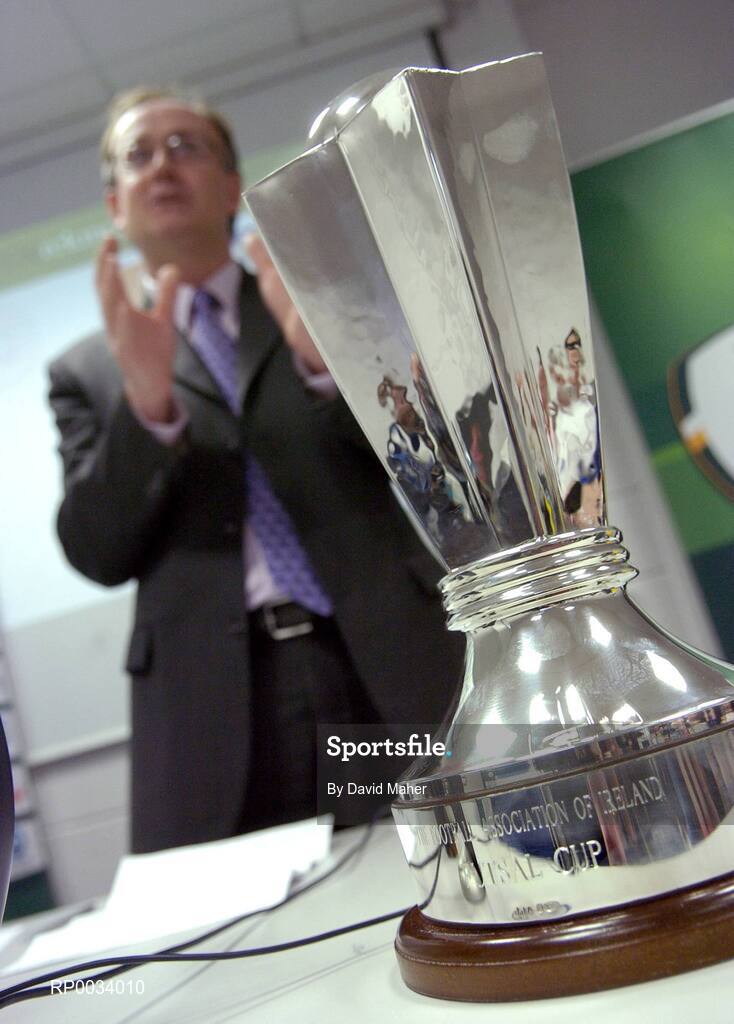 13 February 2007; Fran Gavin, Director of the eircom League, attends the launch of the Under 21 Futsal League by the Football Association of Ireland. Dublin City University, Dublin. Picture credit: David Maher / SPORTSFILE