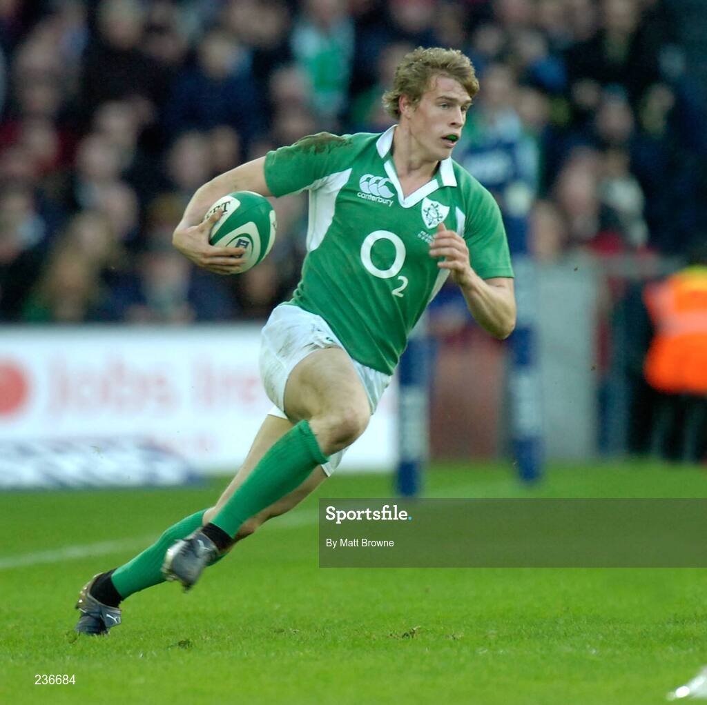 11 February 2007; Andrew Trimble, Ireland. RBS Six Nations Rugby Championship, Ireland v France, Croke Park, Dublin. Picture Credit: Matt Browne / SPORTSFILE