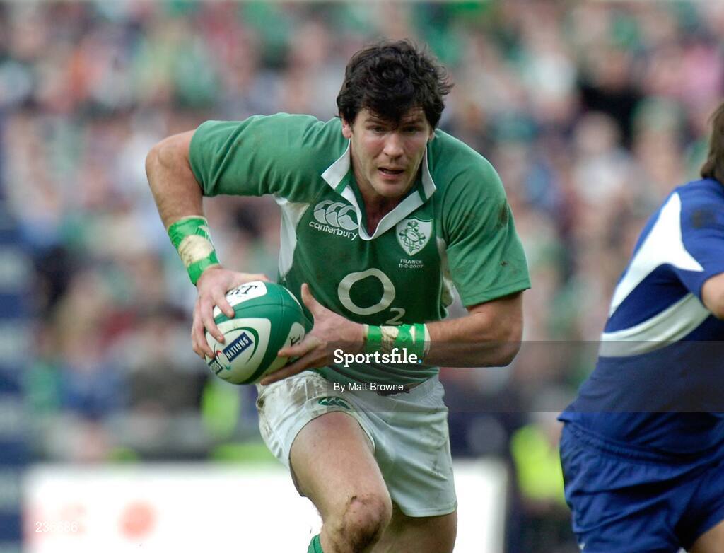 11 February 2007; Shane Horgan, Ireland. RBS Six Nations Rugby Championship, Ireland v France, Croke Park, Dublin. Picture Credit: Matt Browne / SPORTSFILE