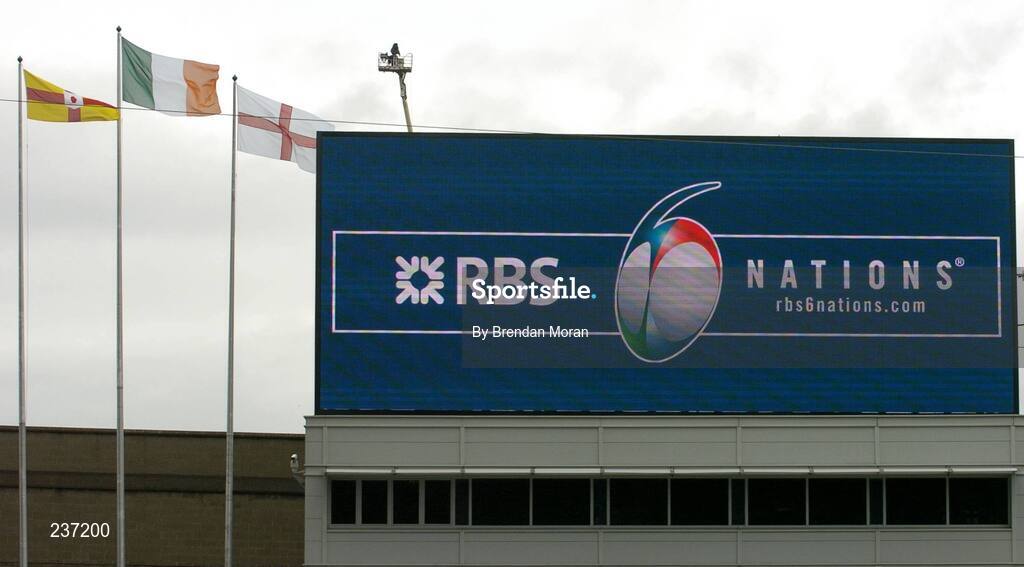 24 February 2007; The Ulster, left, Irish Tricolour and the St Georges Cross flags fly over Croke Park before the game. RBS Six Nations Rugby Championship, Ireland v England, Croke Park, Dublin. Picture Credit: Brendan Moran / SPORTSFILE