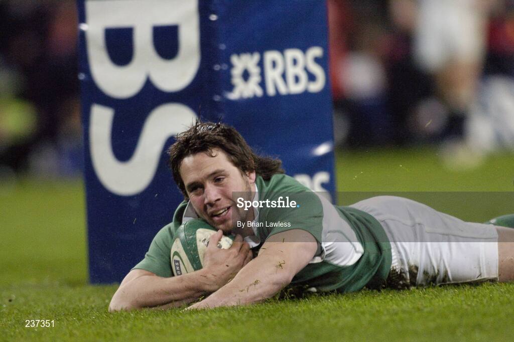 24 February 2007; Isaac Boss, Ireland, goes over for his side's fourth try. RBS Six Nations Rugby Championship, Ireland v England, Croke Park, Dublin. Picture Credit: Brian Lawless / SPORTSFILE