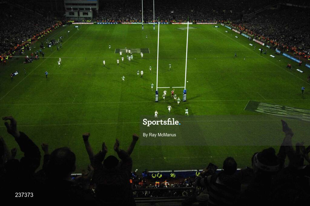 24 February 2007; A general view of Croke Park as supporters celebrate Ireland's late try from Isaac Boss. RBS Six Nations Rugby Championship, Ireland v England, Croke Park, Dublin. Picture Credit: Ray McManus / SPORTSFILE