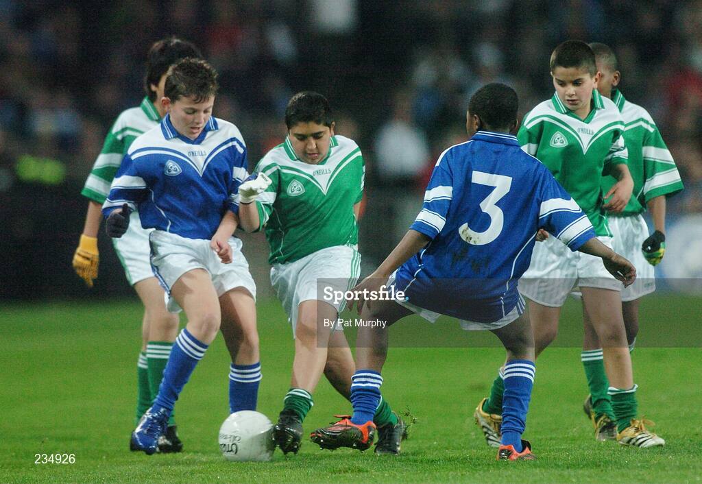 3 February 2007; Action from the Cumann na mBunscoil international game which was played at half time of the Allianz NFL Division 1A, Dublin v Tyrone, Croke Park, Dublin. Picture credit: Pat Murphy / SPORTSFILE
