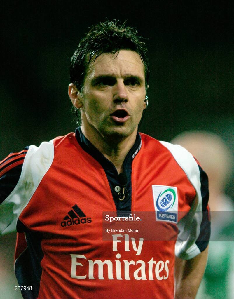 24 February 2007; Joel Jutge, Referee. RBS Six Nations Rugby Championship, Ireland v England, Croke Park, Dublin. Picture Credit: Brendan Moran / SPORTSFILE