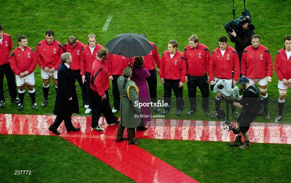 24 February 2007; President of Ireland Mary McAleese meets the England team. RBS Six Nations Rugby Championship, Ireland v England, Croke Park, Dublin. Picture Credit: Brian Lawless / SPORTSFILE