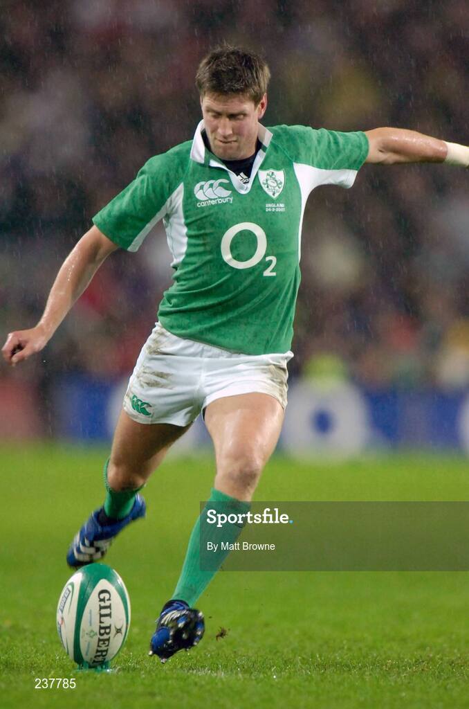 24 February 2007; Ronan O'Gara, Ireland. RBS Six Nations Rugby Championship, Ireland v England, Croke Park, Dublin. Picture Credit: Matt Browne / SPORTSFILE