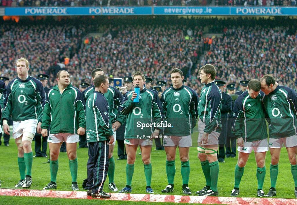 24 February 2007; Ronan O'Gara, Ireland, takes a drink before the game. RBS Six Nations Rugby Championship, Ireland v England, Croke Park, Dublin. Picture Credit: Brendan Moran / SPORTSFILE
