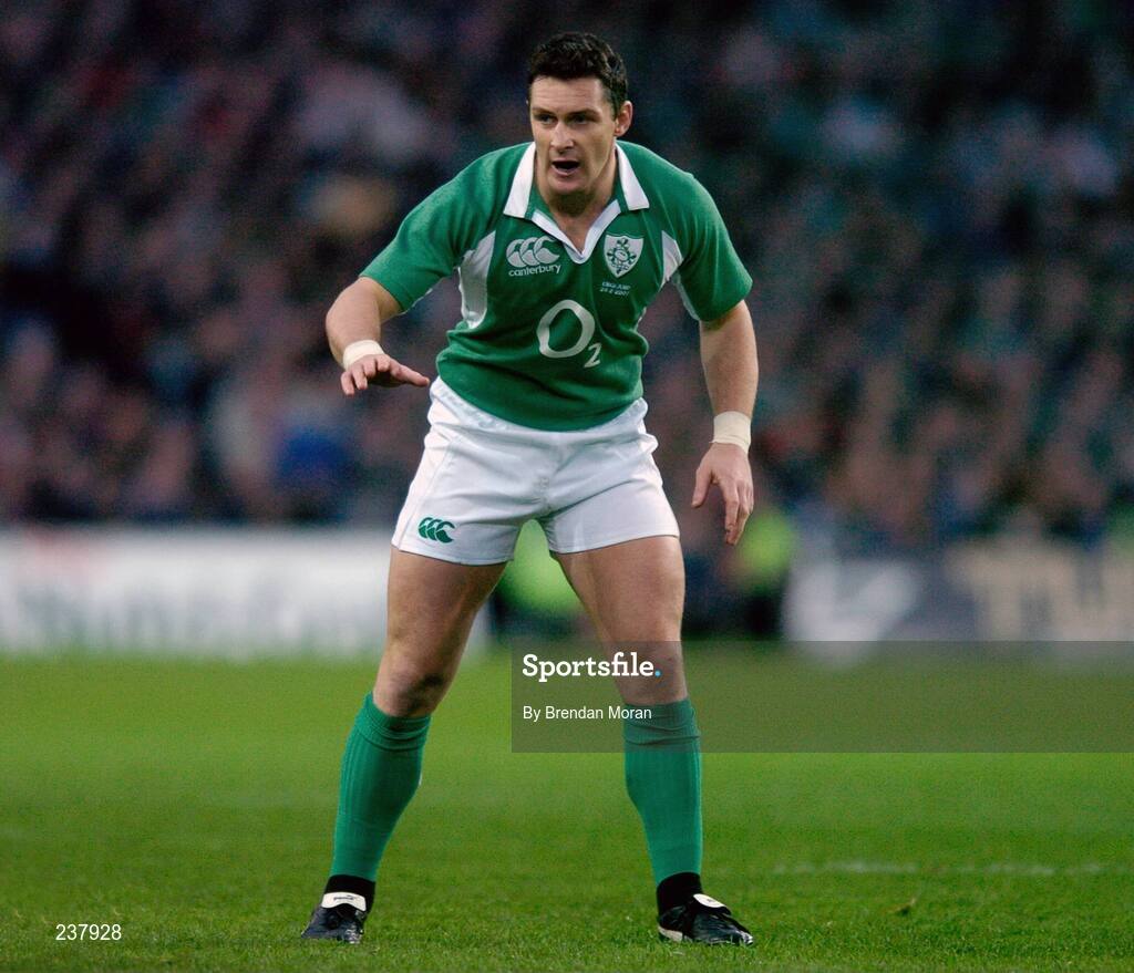 24 February 2007; David Wallace, Ireland. RBS Six Nations Rugby Championship, Ireland v England, Croke Park, Dublin. Picture Credit: Brendan Moran / SPORTSFILE