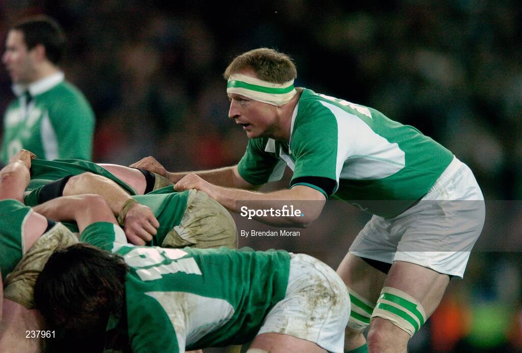 24 February 2007; Mick O'Driscoll, Ireland. RBS Six Nations Rugby Championship, Ireland v England, Croke Park, Dublin. Picture Credit: Brendan Moran / SPORTSFILE