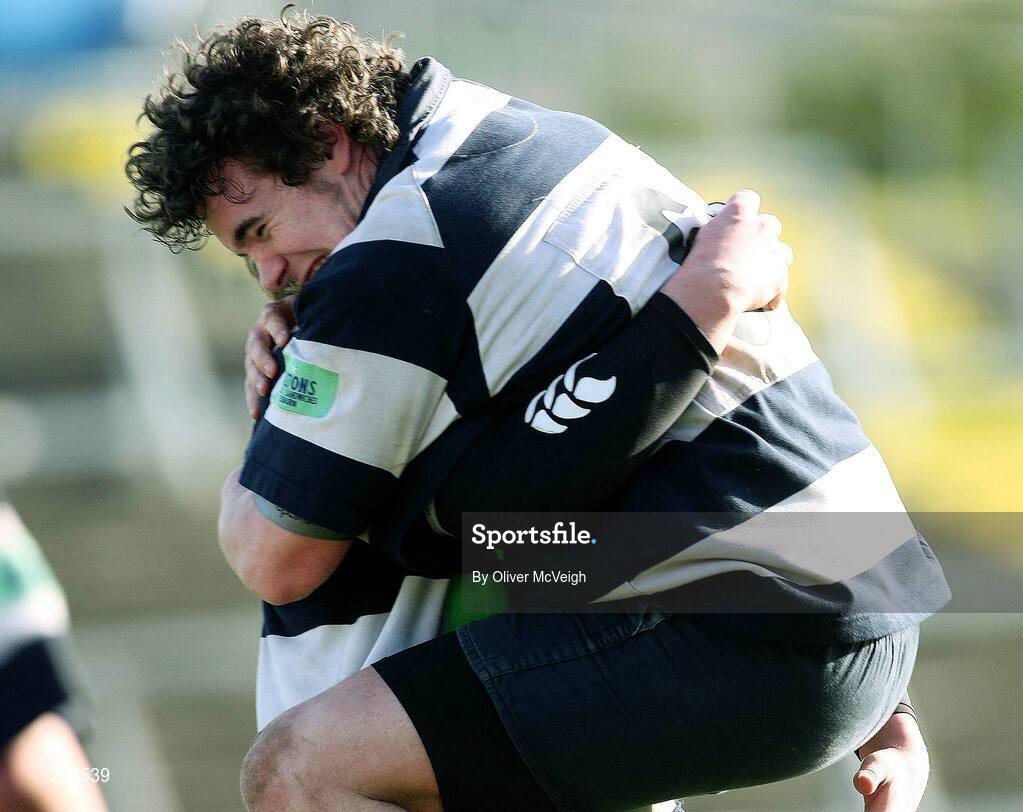 6 March 2007; A happy Stephen Knowles, Wallace High School, Lisburn, after the final whistle. Northern Bank Schools Cup Semi-Final, Portora Royal School, Enniskillen v Wallace High School, Lisburn, Ravenhill Park, Belfast, Co. Antrim. Picture credit: Oliver McVeigh / SPORTSFILE