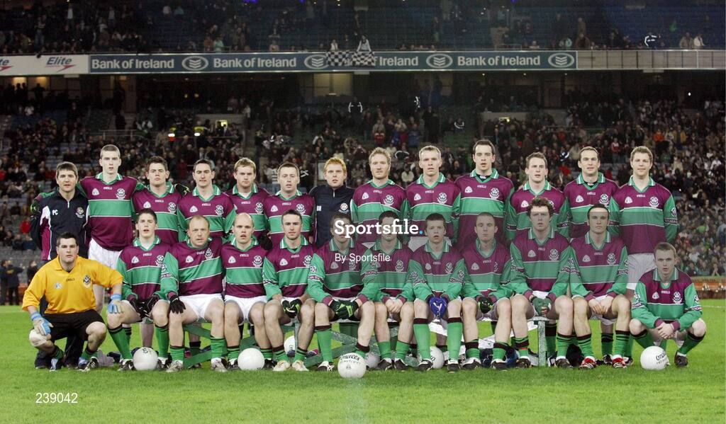 10 March 2007; The Eoghan Ruadh panel. Ardfert (Kerry) v Eoghan Ruadh (Derry), All-Ireland Intermediate Club Football Championship Final, Croke Park, Dublin. Photo by Sportsfile *** Local Caption ***
