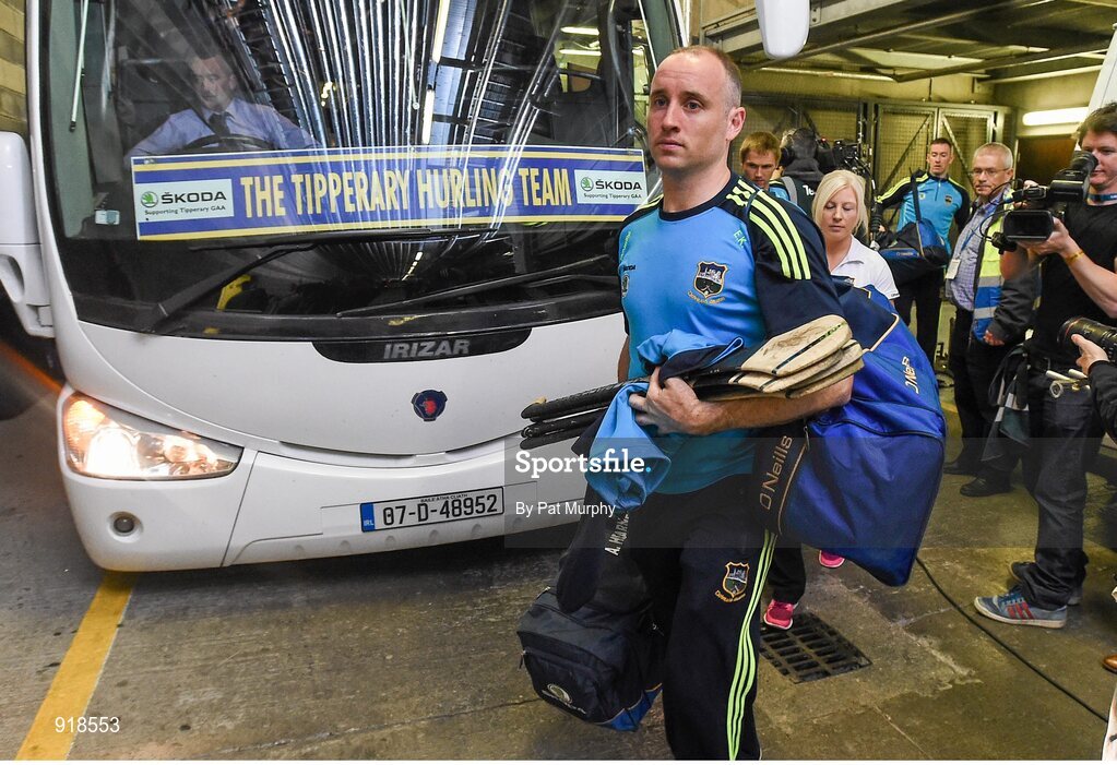 27 September 2014; Tipperary's Eoin Kelly arrives ahead of the game. GAA Hurling All Ireland Senior Championship Final Replay, Kilkenny v Tipperary. Croke Park, Dublin. Picture credit: Pat Murphy / SPORTSFILE