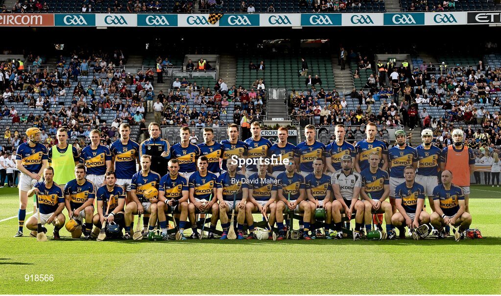 27 September 2014; The Tipperary squad. GAA Hurling All Ireland Senior Championship Final Replay, Kilkenny v Tipperary. Croke Park, Dublin. Picture credit: David Maher / SPORTSFILE