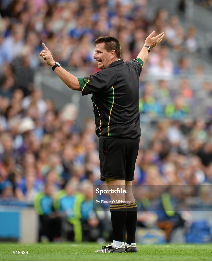 27 September 2014; Referee Brian Gavin. GAA Hurling All Ireland Senior Championship Final Replay, Kilkenny v Tipperary. Croke Park, Dublin. Picture credit: Piaras Ó Mídheach / SPORTSFILE