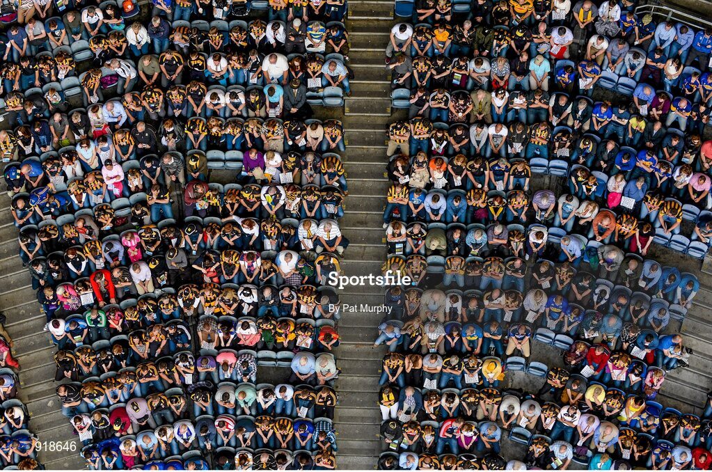 27 September 2014; Supporters watch the game. GAA Hurling All Ireland Senior Championship Final Replay, Kilkenny v Tipperary. Croke Park, Dublin. Picture credit: Pat Murphy / SPORTSFILE