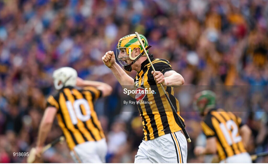 27 September 2014; John Power, Kilkenny, celebrates after scoring his side's second goal of the game. GAA Hurling All Ireland Senior Championship Final Replay, Kilkenny v Tipperary. Croke Park, Dublin. Picture credit: Ray McManus / SPORTSFILE