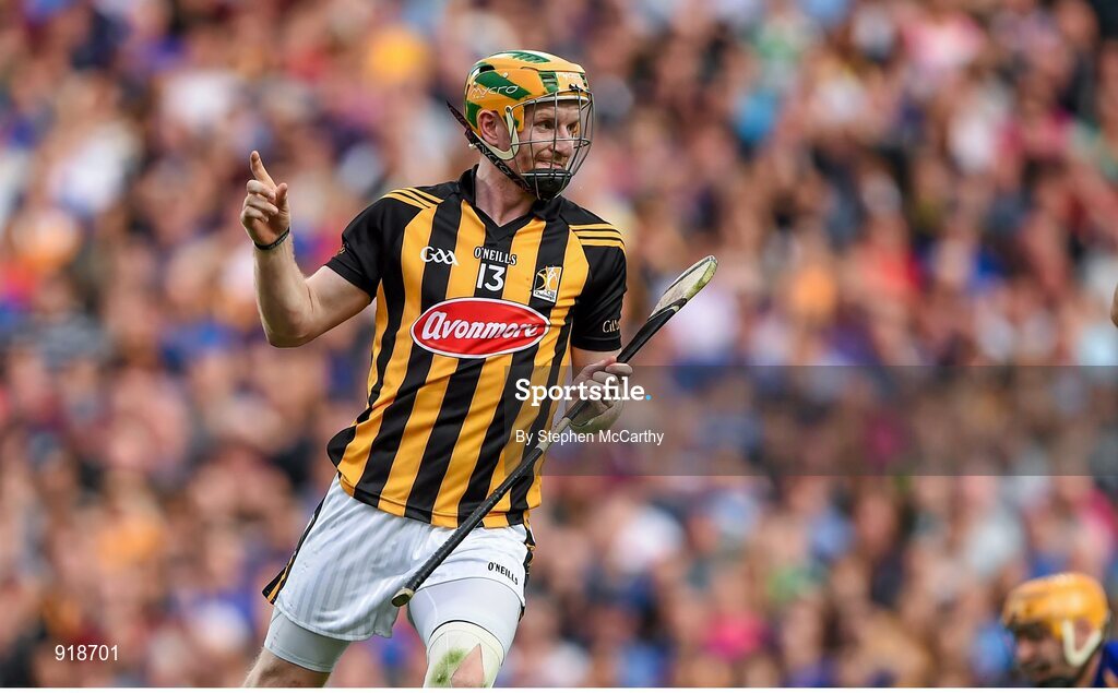 27 September 2014; Richie Power, Kilkenny, celebrates after scoring his side's first goal of the game. GAA Hurling All Ireland Senior Championship Final Replay, Kilkenny v Tipperary. Croke Park, Dublin. Picture credit: Stephen McCarthy / SPORTSFILE