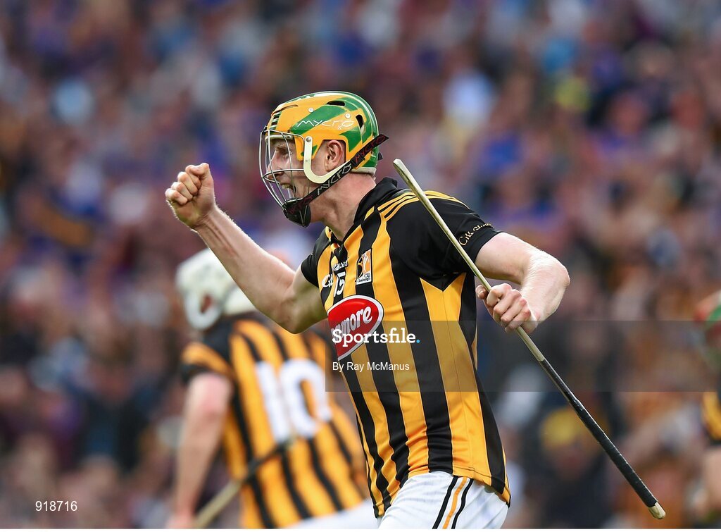 27 September 2014; John Power, Kilkenny, celebrates scoring his side's second goal of the game. GAA Hurling All Ireland Senior Championship Final Replay, Kilkenny v Tipperary. Croke Park, Dublin. Picture credit: Ray McManus / SPORTSFILE