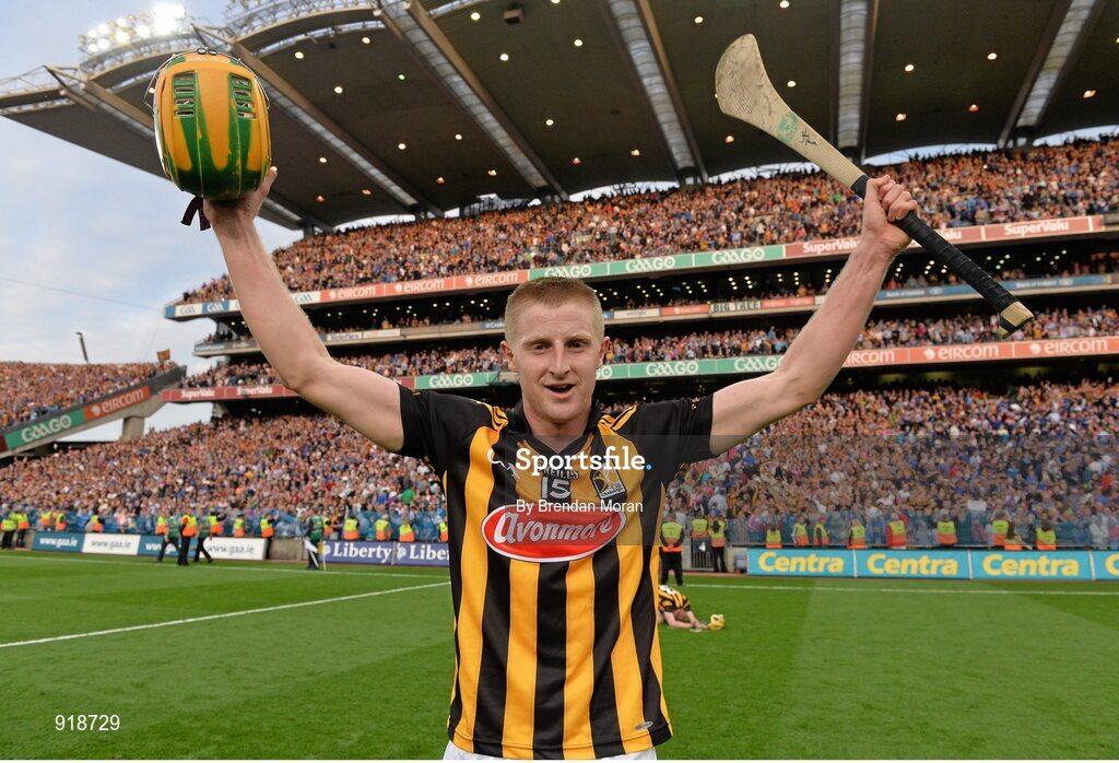 27 September 2014; John Power, Kilkenny, celebrates after the game. GAA Hurling All Ireland Senior Championship Final Replay, Kilkenny v Tipperary. Croke Park, Dublin. Picture credit: Brendan Moran / SPORTSFILE