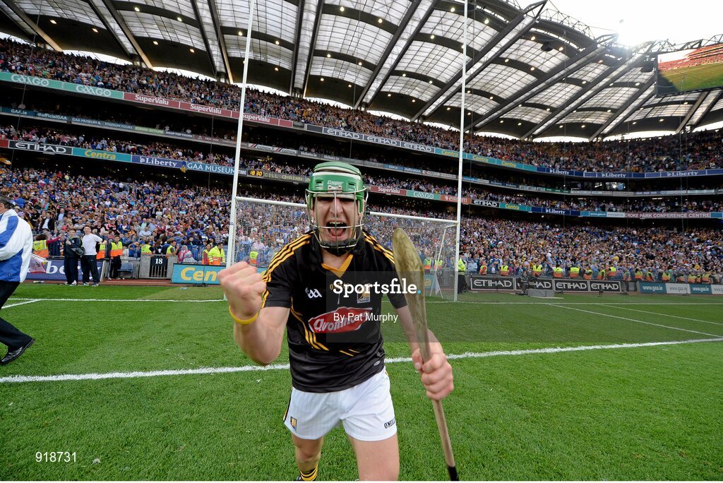 27 September 2014; Kilkenny's Eoin Murphy celebrates after the game. GAA Hurling All Ireland Senior Championship Final Replay, Kilkenny v Tipperary. Croke Park, Dublin. Picture credit: Pat Murphy / SPORTSFILE