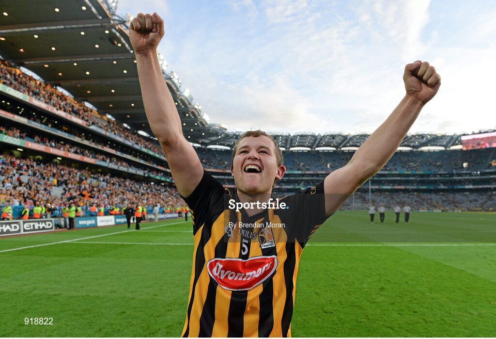 27 September 2014; Padraig Walsh, Kilkenny, celebrates after the game. GAA Hurling All Ireland Senior Championship Final Replay, Kilkenny v Tipperary. Croke Park, Dublin. Picture credit: Brendan Moran / SPORTSFILE