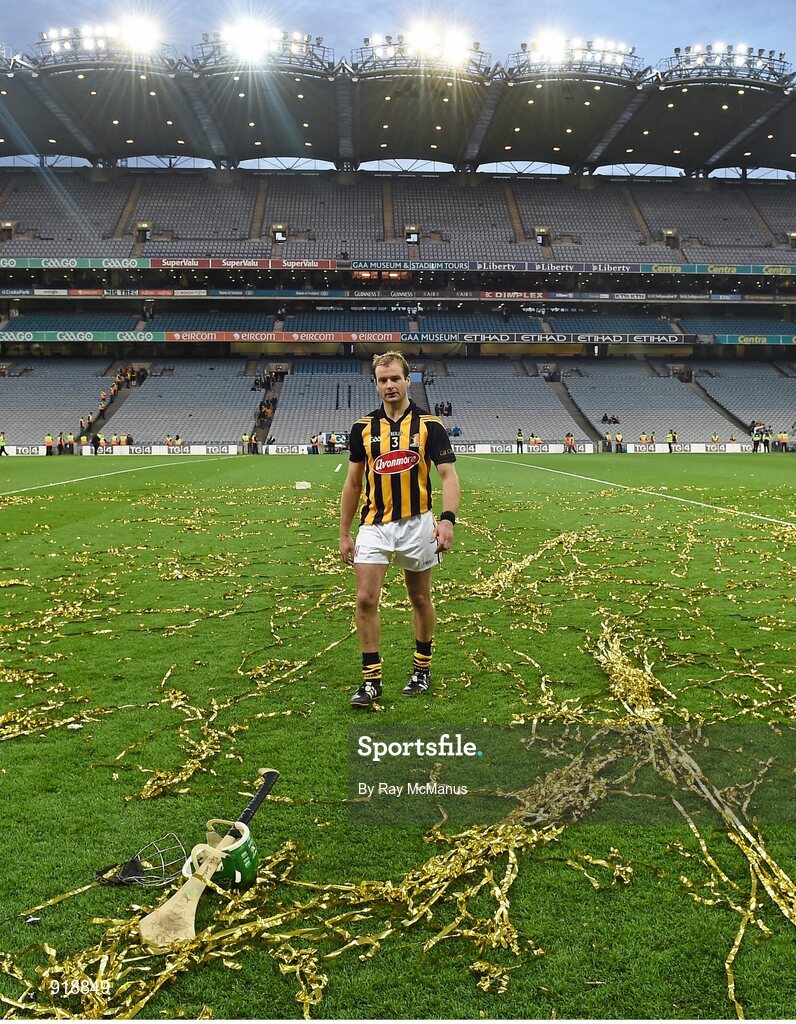 27 September 2014; JJ Delaney, Kilkenny, is the last player to leave the field after the game. GAA Hurling All Ireland Senior Championship Final Replay, Kilkenny v Tipperary. Croke Park, Dublin. Picture credit: Ray McManus / SPORTSFILE