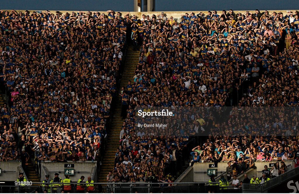 27 September 2014; A general view of supporters on Hill 16 during the game. GAA Hurling All Ireland Senior Championship Final Replay, Kilkenny v Tipperary. Croke Park, Dublin. Picture credit: David Maher / SPORTSFILE