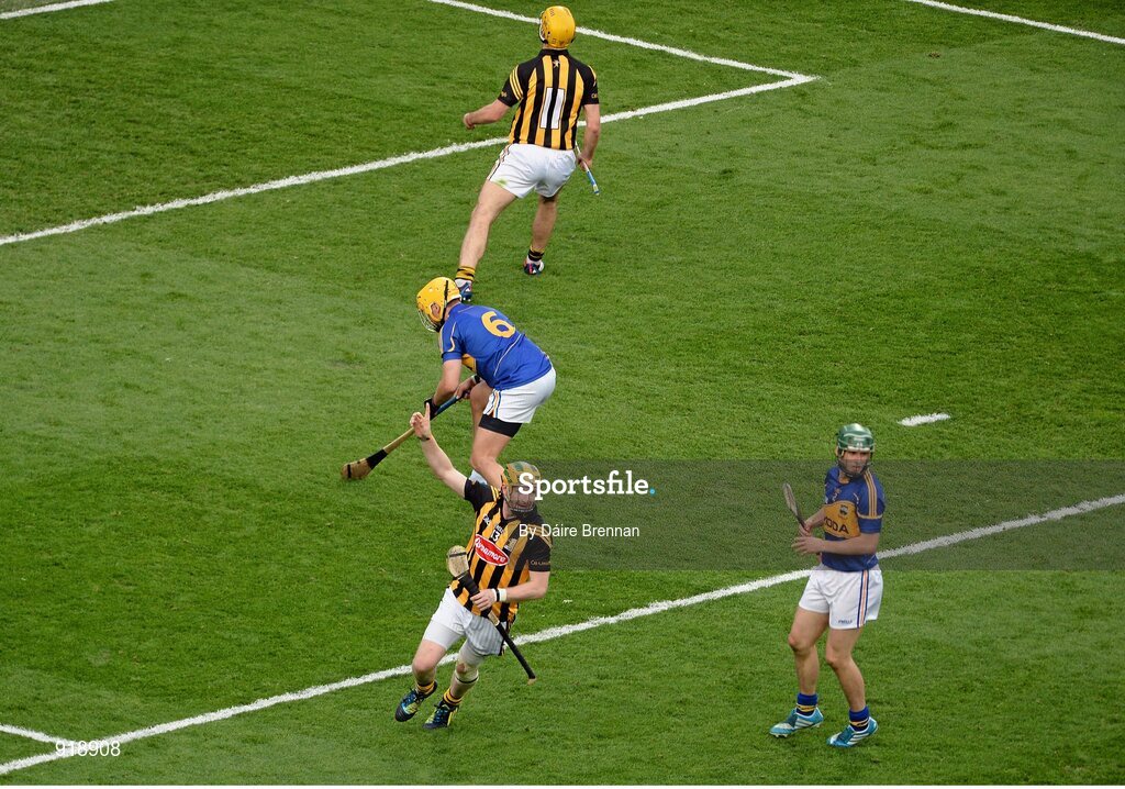 27 September 2014; Richie Power, Kilkenny, celebrates after scoring his side's first goal. GAA Hurling All Ireland Senior Championship Final Replay, Kilkenny v Tipperary. Croke Park, Dublin. Picture credit: Dáire Brennan / SPORTSFILE