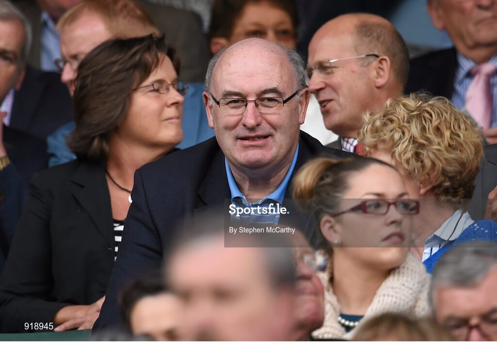27 September 2014; European Commissioner for Agriculture and Rural Development Phil Hogan ahead of the game. GAA Hurling All Ireland Senior Championship Final Replay, Kilkenny v Tipperary. Croke Park, Dublin. Picture credit: Stephen McCarthy / SPORTSFILE