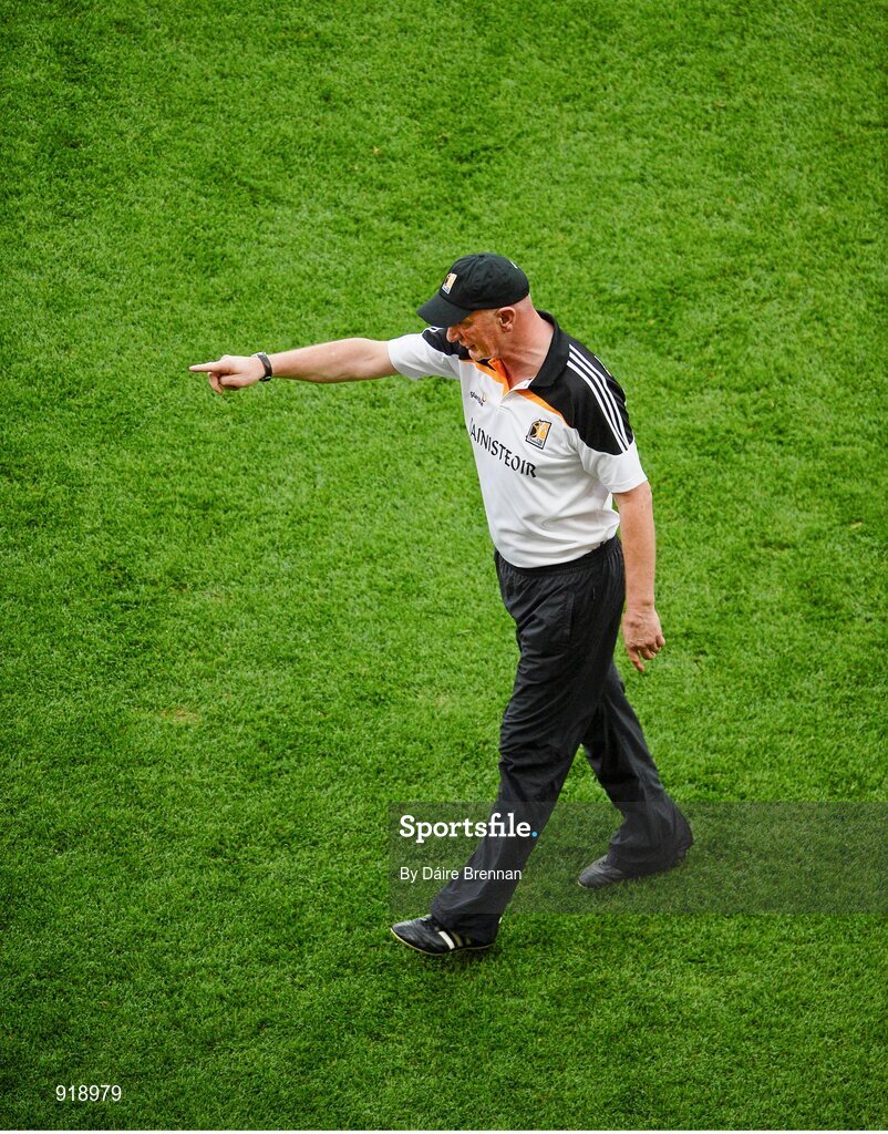 27 September 2014; Kilkenny manager Brian Cody issues instructions during the game. GAA Hurling All Ireland Senior Championship Final Replay, Kilkenny v Tipperary. Croke Park, Dublin. Picture credit: Dáire Brennan / SPORTSFILE