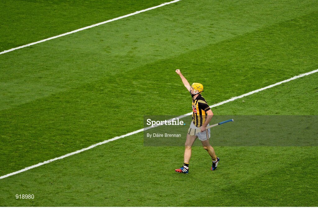 27 September 2014; Colin Fennelly, Kilkenny, celebrates a late point. GAA Hurling All Ireland Senior Championship Final Replay, Kilkenny v Tipperary. Croke Park, Dublin. Picture credit: Dáire Brennan / SPORTSFILE