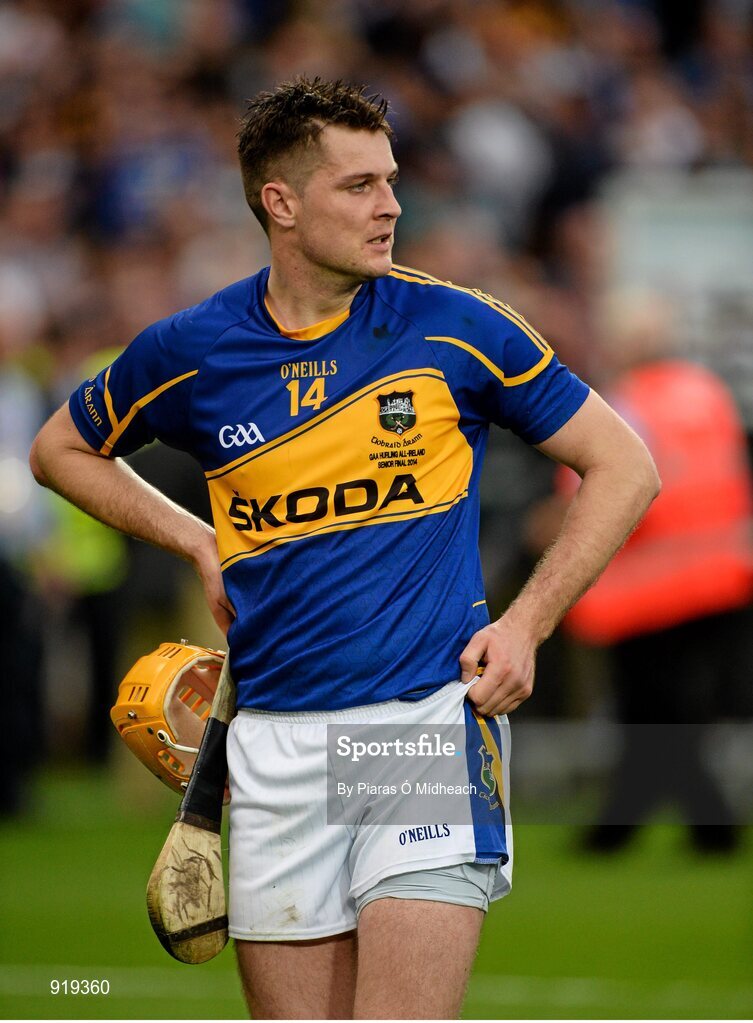 27 September 2014; A dejected Séamus Callanan, Tipperary, after the game. GAA Hurling All Ireland Senior Championship Final Replay, Kilkenny v Tipperary. Croke Park, Dublin. Picture credit: Piaras Ó Mídheach / SPORTSFILE