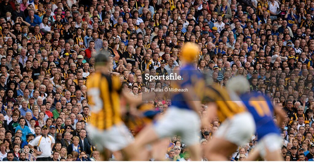 27 September 2014; A general view of supporters during the game. GAA Hurling All Ireland Senior Championship Final Replay, Kilkenny v Tipperary. Croke Park, Dublin. Picture credit: Piaras Ó Mídheach / SPORTSFILE