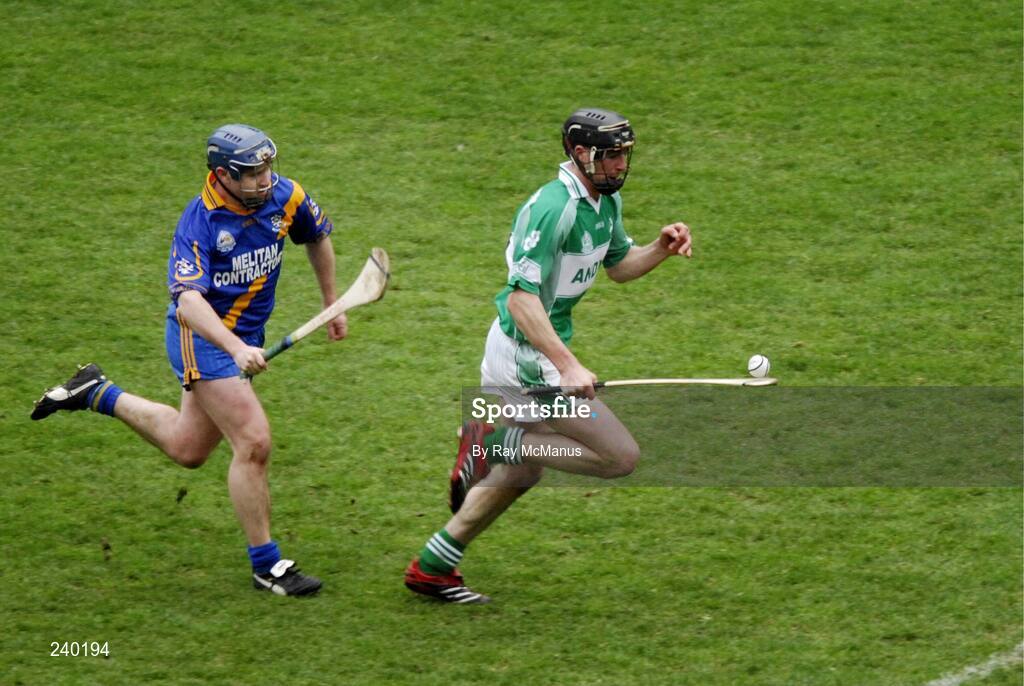 17 March 2007; Eamonn Fitzpatrick, Ballyhale Shamrocks, in action against John Dooley, Loughrea. AIB All-Ireland Senior Club Hurling Championship Final, Ballyhale Shamrocks v Loughrea, Croke Park, Dublin. Picture credit: Ray McManus / SPORTSFILE