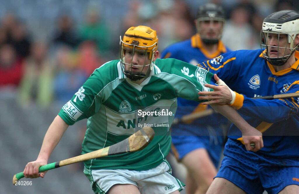 17 March 2007; Eoin Reid, Ballyhale Shamrocks, in action against Dermot Melia, Loughrea. AIB All-Ireland Senior Club Hurling Championship Final, Ballyhale Shamrocks v Loughrea, Croke Park, Dublin. Picture credit: Brian Lawless / SPORTSFILE