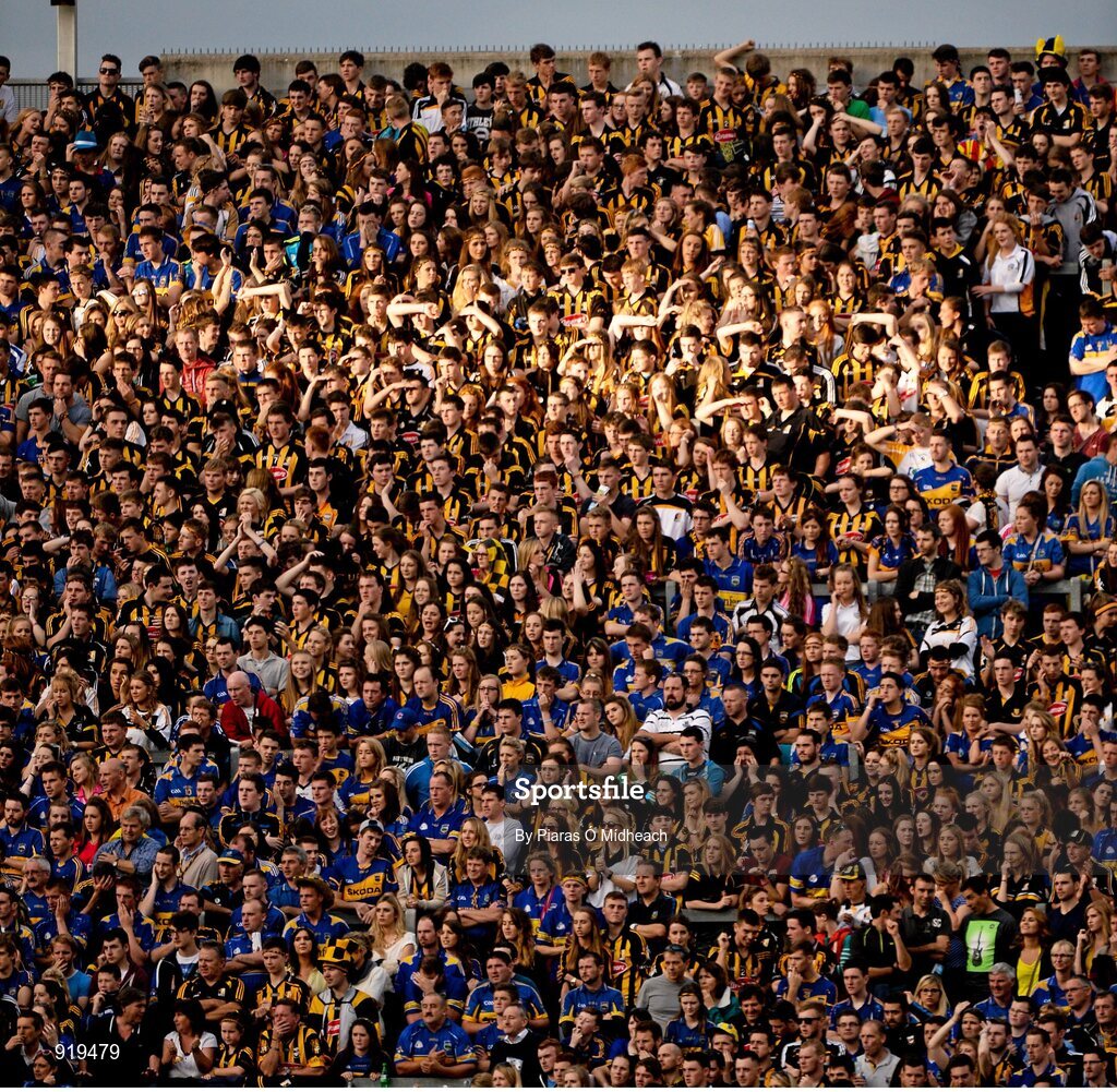 27 September 2014; A general view of supporters on Hill 16. GAA Hurling All Ireland Senior Championship Final Replay, Kilkenny v Tipperary. Croke Park, Dublin. Picture credit: Piaras O Midheach / SPORTSFILE