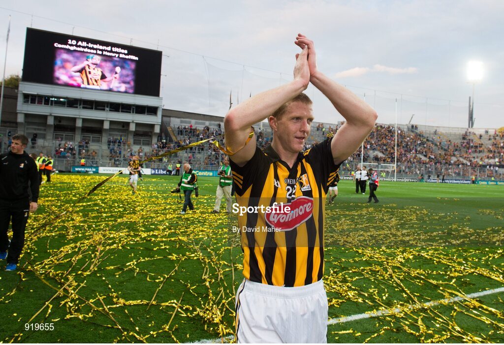 27 September 2014; Kilkenny's Henry Shefflin celebrates after the game. GAA Hurling All Ireland Senior Championship Final Replay, Kilkenny v Tipperary. Croke Park, Dublin. Picture credit: David Maher / SPORTSFILE