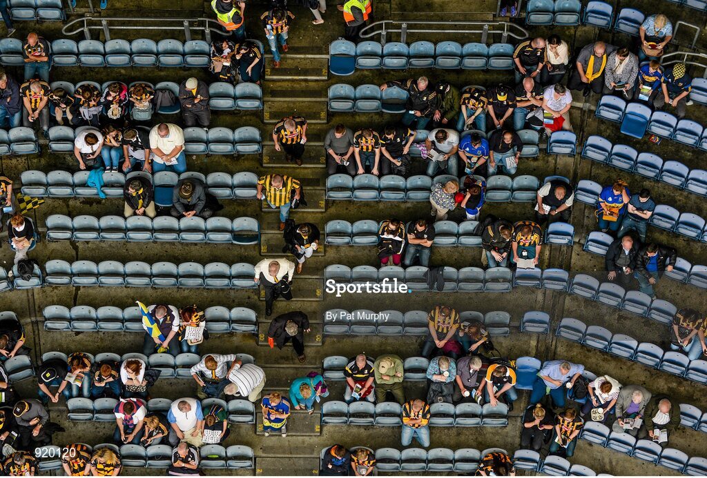27 September 2014; Supporters make their way to their seats ahead of the game. GAA Hurling All Ireland Senior Championship Final Replay, Kilkenny v Tipperary. Croke Park, Dublin. Picture credit: Pat Murphy / SPORTSFILE