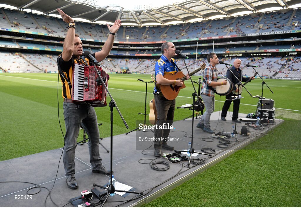 27 September 2014; The High Kings perform ahead of the game. GAA Hurling All Ireland Senior Championship Final Replay, Kilkenny v Tipperary. Croke Park, Dublin. Picture credit: Stephen McCarthy / SPORTSFILE