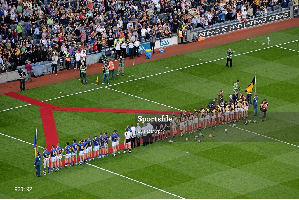 27 September 2014; President of Ireland Michael D. Higgins meets the teams and officials. GAA Hurling All Ireland Senior Championship Final Replay, Kilkenny v Tipperary. Croke Park, Dublin. Picture credit: Pat Murphy / SPORTSFILE