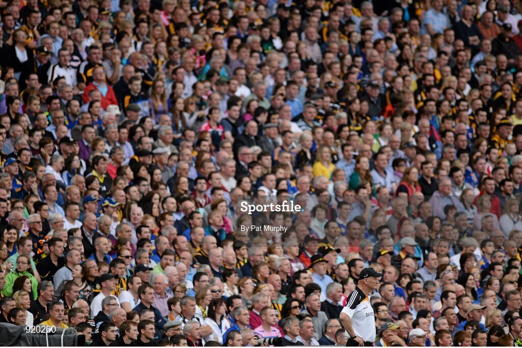 27 September 2014; Kilkenny manager Brian Cody watches the game. GAA Hurling All Ireland Senior Championship Final Replay, Kilkenny v Tipperary. Croke Park, Dublin. Picture credit: Pat Murphy / SPORTSFILE