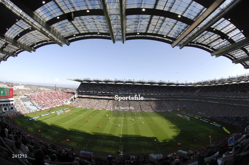 24 March 2007; A general view of Croke Park at the start the game. 2008 European Championship Qualifier, Republic of Ireland v Wales, Croke Park, Dublin. Photo by Sportsfile *** Local Caption ***