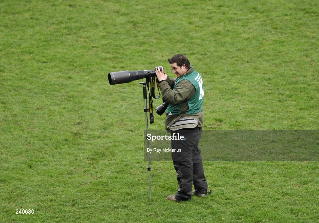 17 March 2007; Sportsfile photographer Brian Lawless. AIB All-Ireland Senior Club Hurling Championship Final, Ballyhale Shamrocks v Loughrea, Croke Park, Dublin. Picture credit: Ray McManus / SPORTSFILE