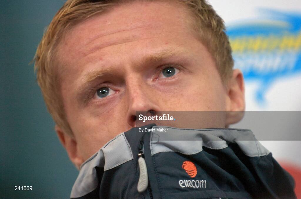 27 March 2007; Republic of Ireland's Damien Duff during a press conference ahead of their 2008 European Championship Qualifier against Slovakia. Croke Park, Dublin. Picture credit: David Maher / SPORTSFILE