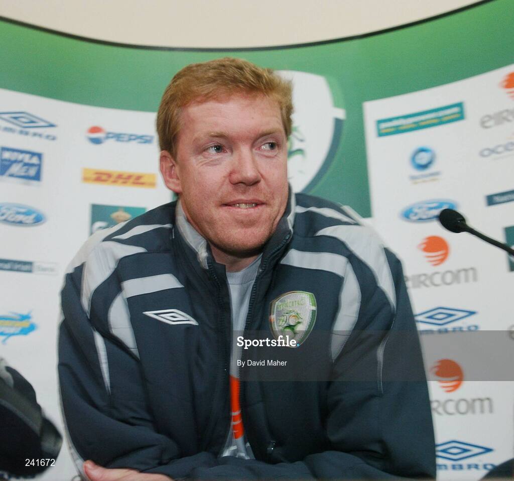 27 March 2007; Republic of Ireland manager Steve Staunton at a press conference ahead of their 2008 European Championship Qualifier against Slovakia. Croke Park, Dublin. Picture credit: David Maher / SPORTSFILE