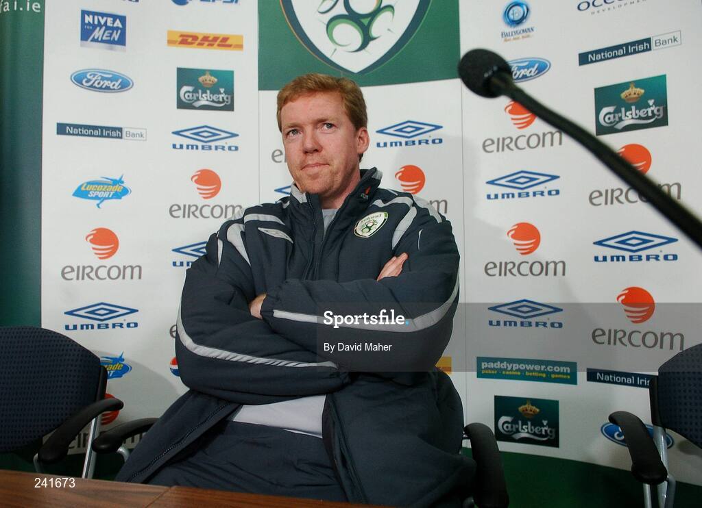 27 March 2007; Republic of Ireland manager Steve Staunton at a press conference ahead of their 2008 European Championship Qualifier against Slovakia. Croke Park, Dublin. Picture credit: David Maher / SPORTSFILE