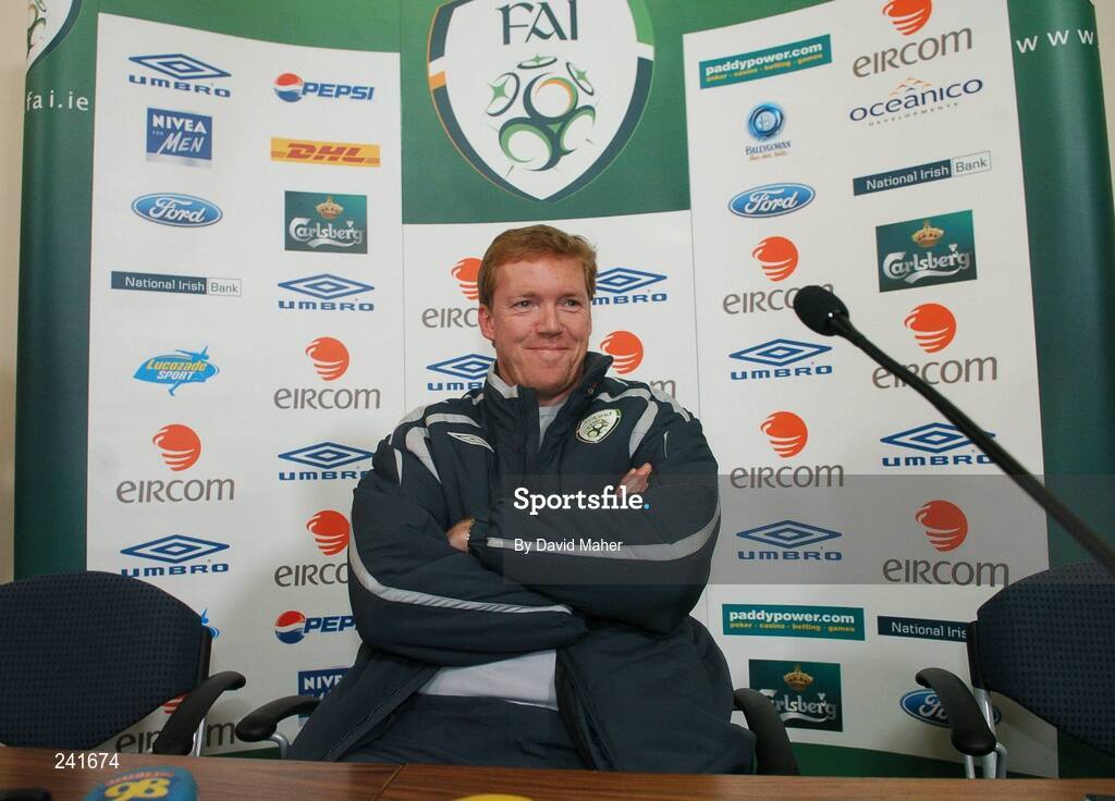 27 March 2007; Republic of Ireland manager Steve Staunton at a press conference ahead of their 2008 European Championship Qualifier against Slovakia. Croke Park, Dublin. Picture credit: David Maher / SPORTSFILE