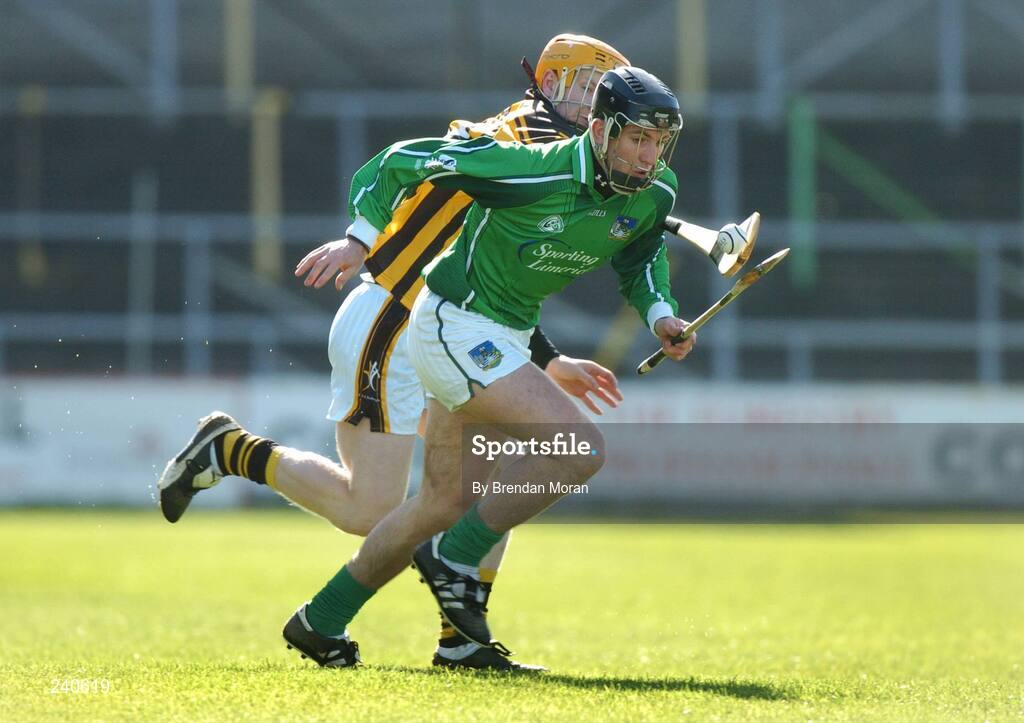 19 March 2007; Donal O'Grady, Limerick, in action against Richie Power, Kilkenny. Allianz National Hurling League, Kilkenny v Limerick, Division 1B, Round 3, Nowlan Park, Kilkenny. Picture credit: Brendan Moran / SPORTSFILE