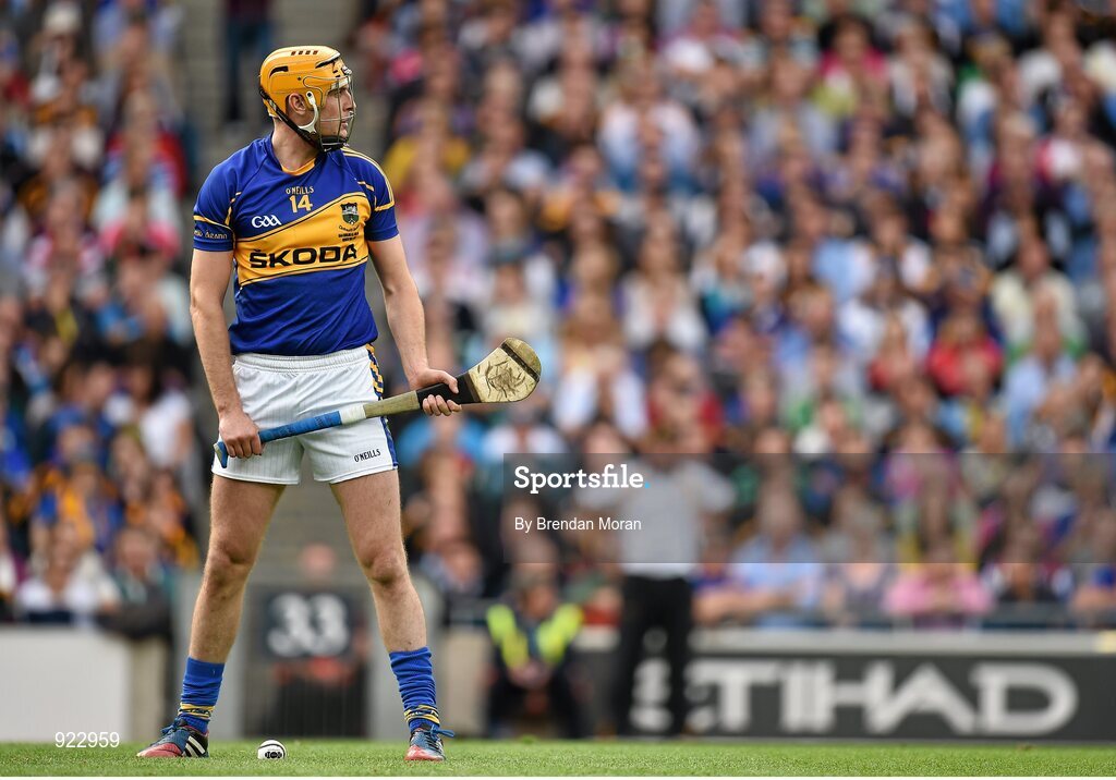 27 September 2014; Seamus Callanan, Tipperary. GAA Hurling All Ireland Senior Championship Final Replay, Kilkenny v Tipperary. Croke Park, Dublin. Picture credit: Brendan Moran / SPORTSFILE