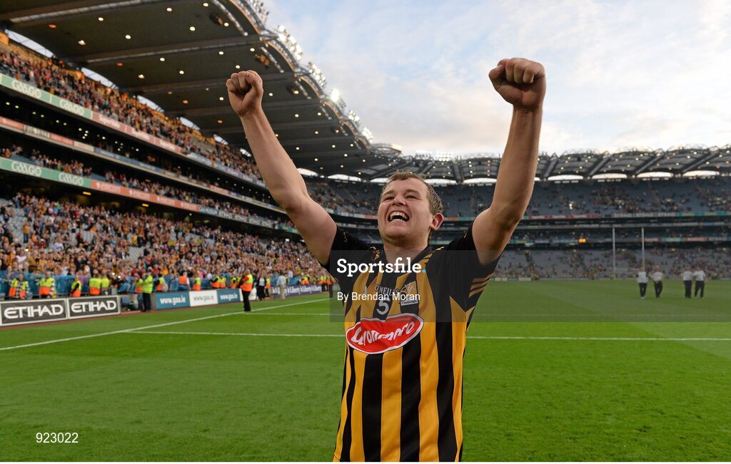 27 September 2014; Padraig Walsh, Kilkenny, celebrates after the game. GAA Hurling All Ireland Senior Championship Final Replay, Kilkenny v Tipperary. Croke Park, Dublin. Picture credit: Brendan Moran / SPORTSFILE